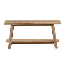 Natural Jafar Recycled Teak Wood Bench